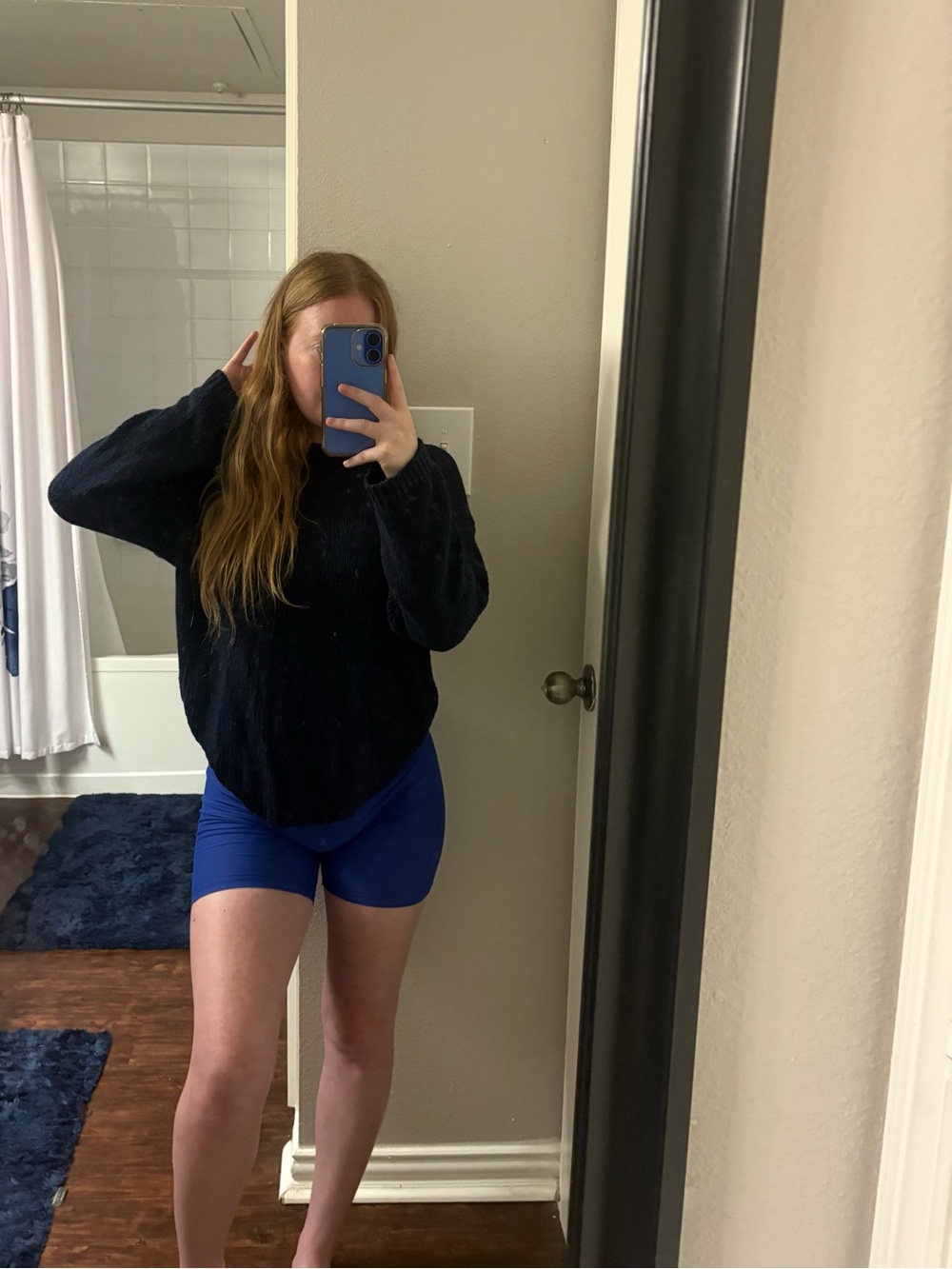 Abercrombie and Fitch Navy blue sweater
